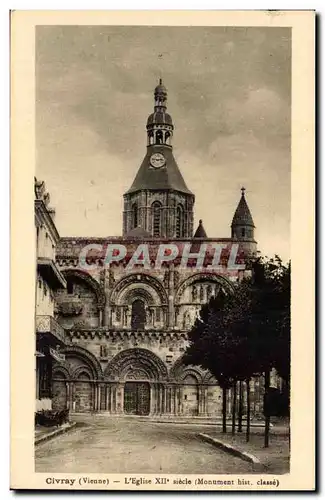 Cartes postales Civray L&#39egise 12eme