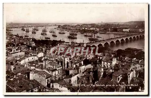 Cartes postales Bordeaux Vue generale prise de la Tour Saint Michel