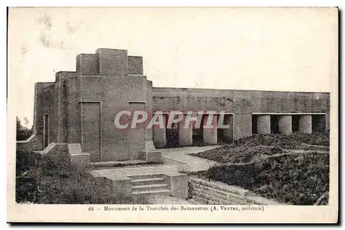 Ansichtskarte AK Monument de la tranchee des baionettes Militaria
