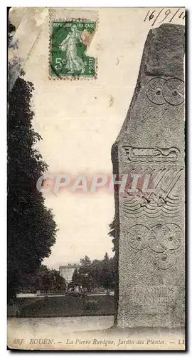 Cartes postales Rouen Pierre Runique Jardin des plantes