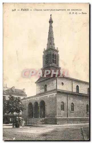 Paris Cartes postales Eglise Saint Jean Baptiste de Grenelle