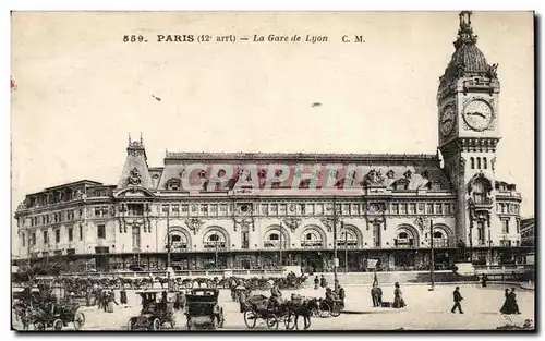 Paris Cartes postales La gare de Lyon