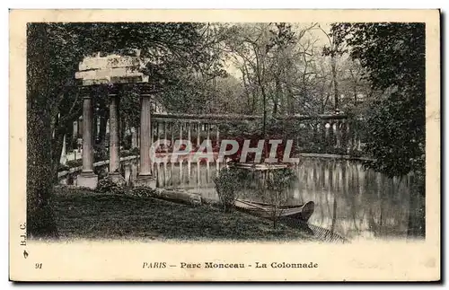 Paris Cartes postales Parc Montceau La colonnade