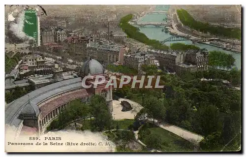 Paris Cartes postales Palais du Trocadero Panorama de la SEine