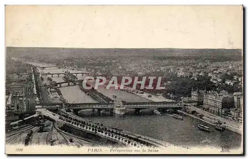 Paris Ansichtskarte AK Perspective sur la Seine