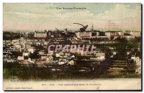 Pau Ansichtskarte AK Vue panoramique prise de Guindalos