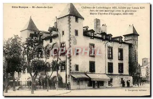 Ansichtskarte AK St jean de Luz Chateau de Lohobiague