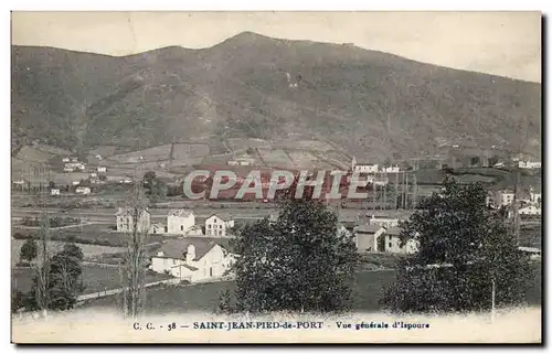 Cartes postales Saint Jean Pied de Port Vue generale d&#39Ispoure