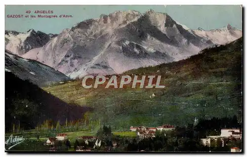 Cartes postales Argeles Gazost et les montagnes d&#39Azun