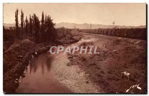 Ansichtskarte AK Tarbes la vallee de l&#39Adour et la chaine des Pyrenees