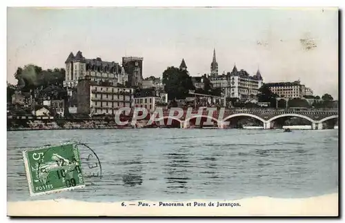 Cartes postales Pau Panorama et pont de Jurancon