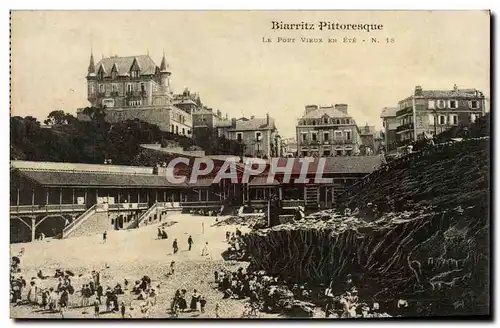 Cartes postales Biarritz Le port vieux en ete