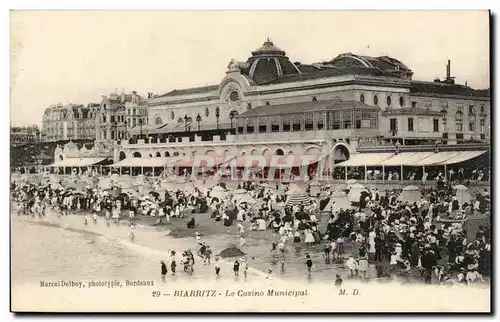 Cartes postales Biarritz Le casino municipal