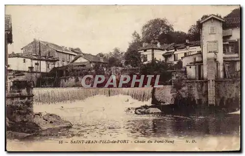 Ansichtskarte AK Saint Jean Pied de Port Chute du pont neuf