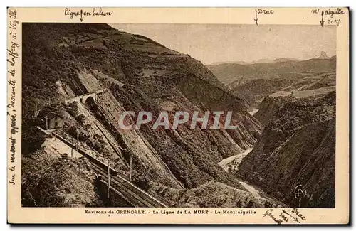 Ansichtskarte AK Environs de Grenoble La ligne de la mure LE Mont Aiguille