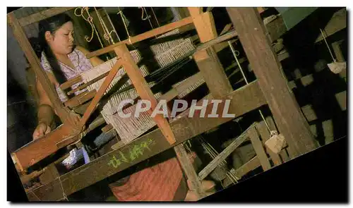Cartes postales moderne Thailande Thailand Chiangmai North Silk cloth industry industrie de la soie