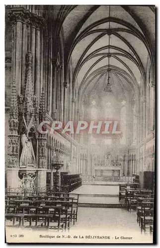 Cartes postales Nantes Basilique de Nd de la Delivrande Le choeur