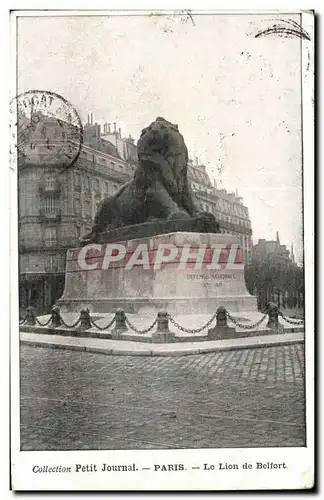 Cartes postales Paris Le lion de Belfort