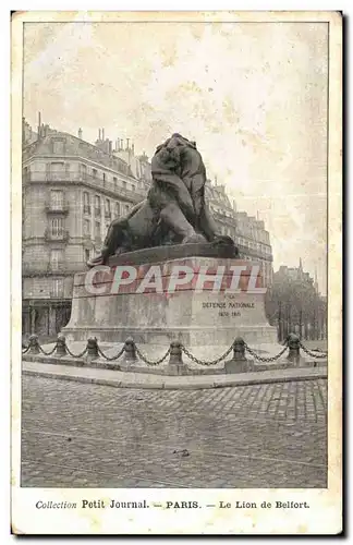 Cartes postales Paris Le lion de Belfort