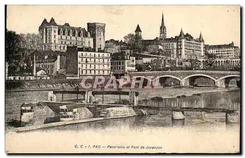 Pau Cartes postales Panorama et pont du Jurancon