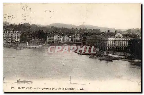 Cartes postales Bayonne Vue generale prise de la citadelle