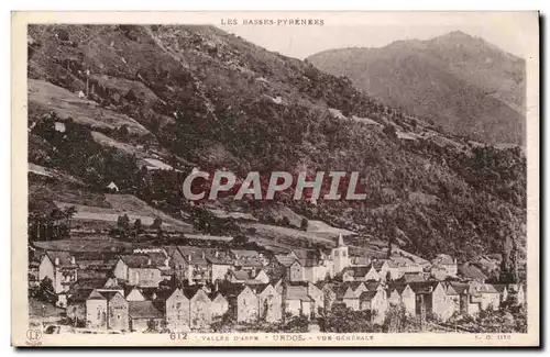 Cartes postales Vallee d&#39Aspe Udos Vue generale