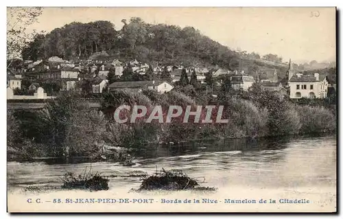 Cartes postales St Jean Pied de Port Bords de la Nive Mamelon de la citadelle