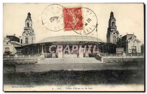 Cartes postales Pau palais d&#39hiver vu de face