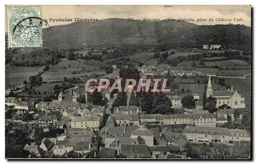 Cartes postales Mauleon Vue generale prise du chateau fort