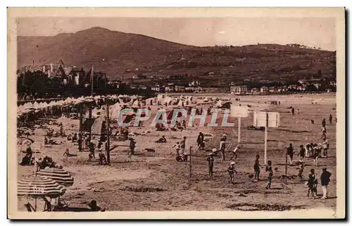 Cartes postales Hendaye Plage Vue generale de la plage Volley Ball Volley-ball