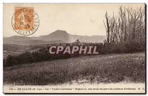 Cartes postales Hendaye Les trois couronnes vue prise du chateua d&#39Abbadia