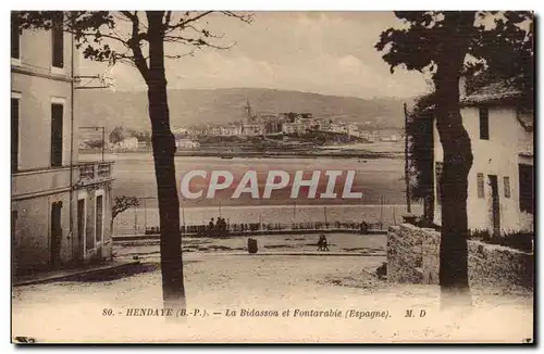 Ansichtskarte AK Hendaye Le Bidassoa et Fontarabie Espagne