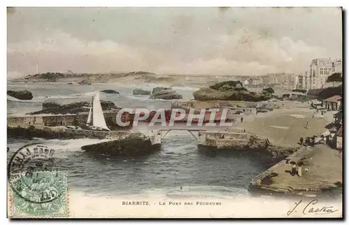 Cartes postales Biarritz le pont des pecheurs