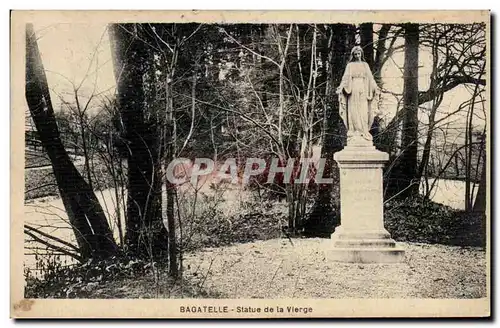 Cartes postales Bagatelle Statue de la vierge