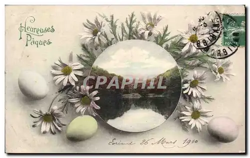 Ansichtskarte AK Fantaisie Heureuses Paques Easter