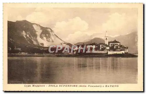 Cartes postales Italie Italie Lago Maggiore Isola Superiore detta Pescatori e Baveno