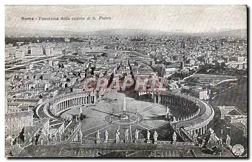 Cartes postales Italie Italie Roma Panorama dalla cupola di S Pietro