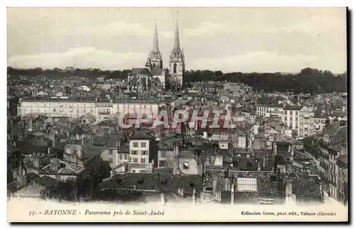 Ansichtskarte AK Bayonne Panorama pris de Saint Andre