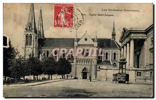 Ansichtskarte AK Pau Eglise Saint Jacques