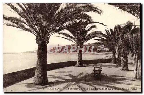 Ansichtskarte AK Menton Le boulevard de Garavan et la vieille ville