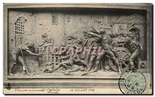 Cartes postales 14 Juillet 1789 Revolution Francaise