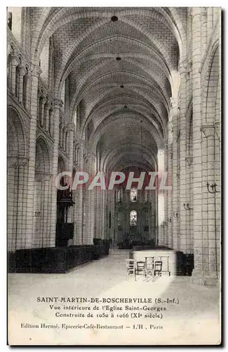 Cartes postales Saint Martin de Boscherville Vue interieure de l&#39eglise Saint Georges