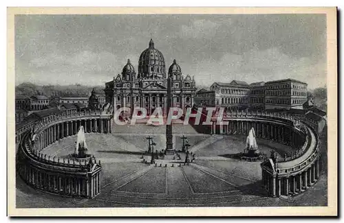 Ansichtskarte AK Italie italia Roma Piazza S Pietro La basilica e il Vaticano