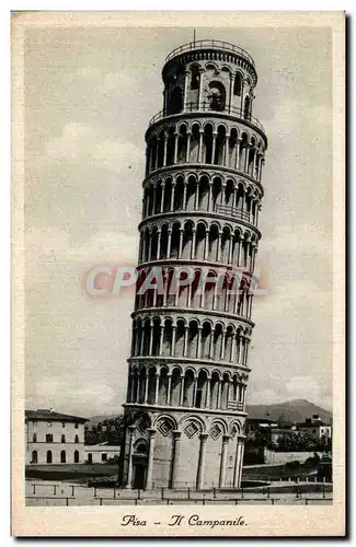 Ansichtskarte AK Italie italia Pisa Il campanile