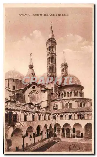 Cartes postales Italie italia Padova Chiostro della Chiesa del SAnto