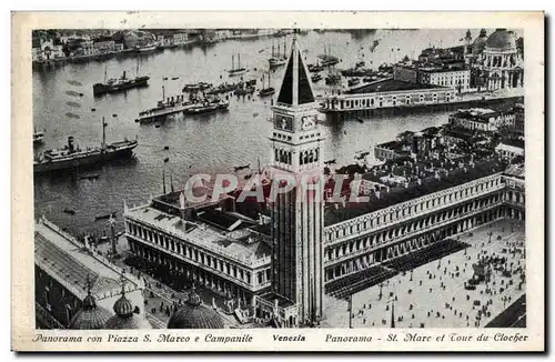 Cartes postales Italie italia Venezia Piazza S Marco e Campanile