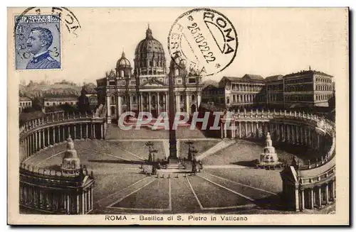 Ansichtskarte AK Italie italia Roma Basilica di S Pietro in Vaticano