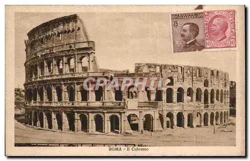 Ansichtskarte AK Italie italia Roma Il Colosseo