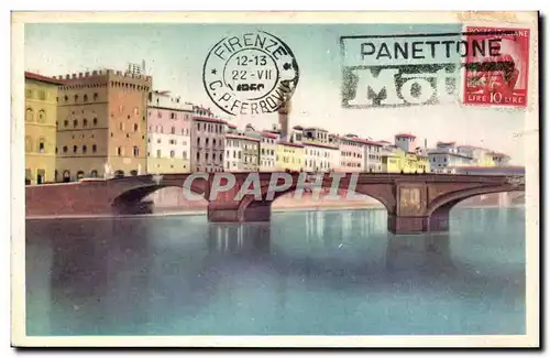 Cartes postales Italie italia Firenze L&#39arno Publicite Glace motta panettone