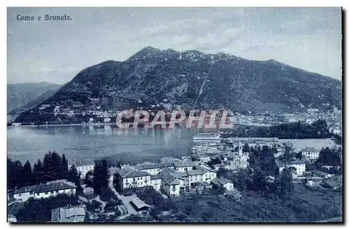 Cartes postales Italie italia Como e Brunate